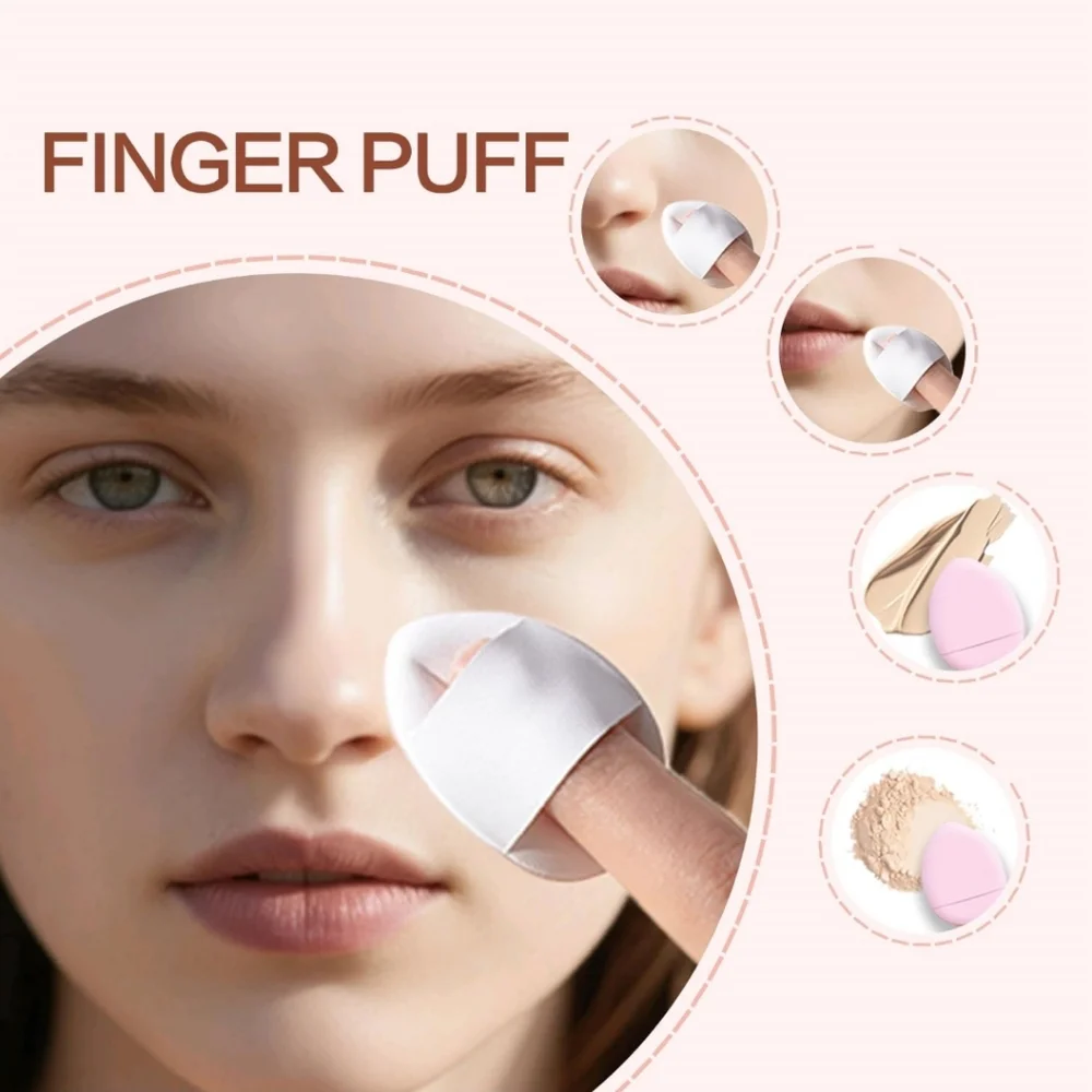 30-Piece Mini Finger Makeup Sponges Set